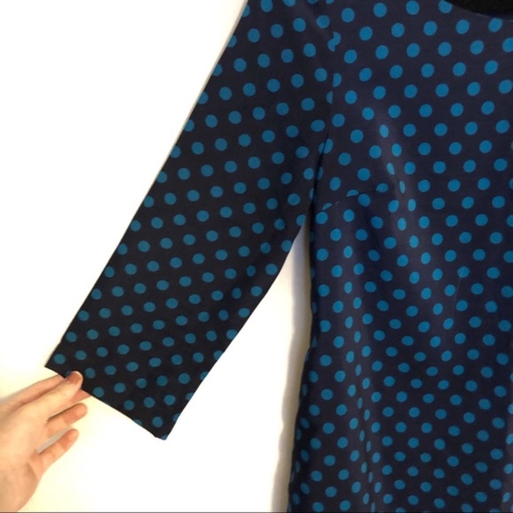 Old Navy Polka Dot Shift Dress Blue - Picture 3 of 6